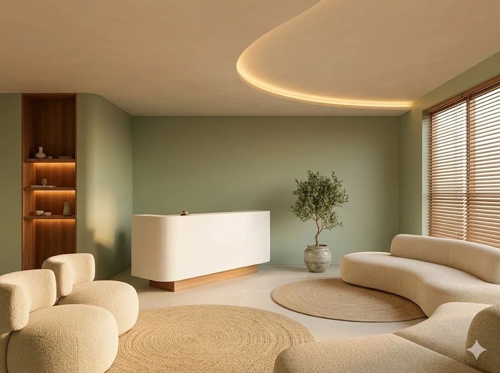 The reception area at Lumora Wellness